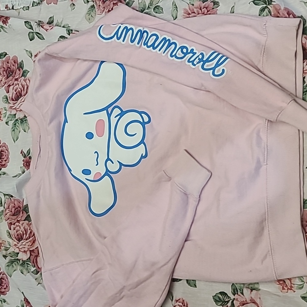 Cinnamoroll by sanrio pull over pink medium ladies